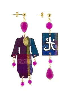 Lebole Maison Orecchini Kimono Plexi Piccolo Fucsia
