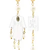 Lebole Maison Orecchini Kimono Plexi Trasparente Mini Perla
