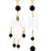 Lebole Maison Orecchini Kimono Plexi Trasparente Mini Nero