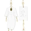 Lebole Maison Orecchini Kimono Plexi Trasparente Grande Perla