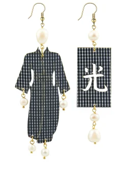 Lebole Maison Orecchini Kimono Riga Grande Perla