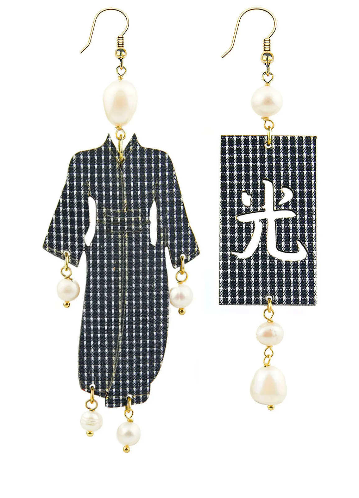 Lebole Maison Orecchini Kimono Riga Grande Perla