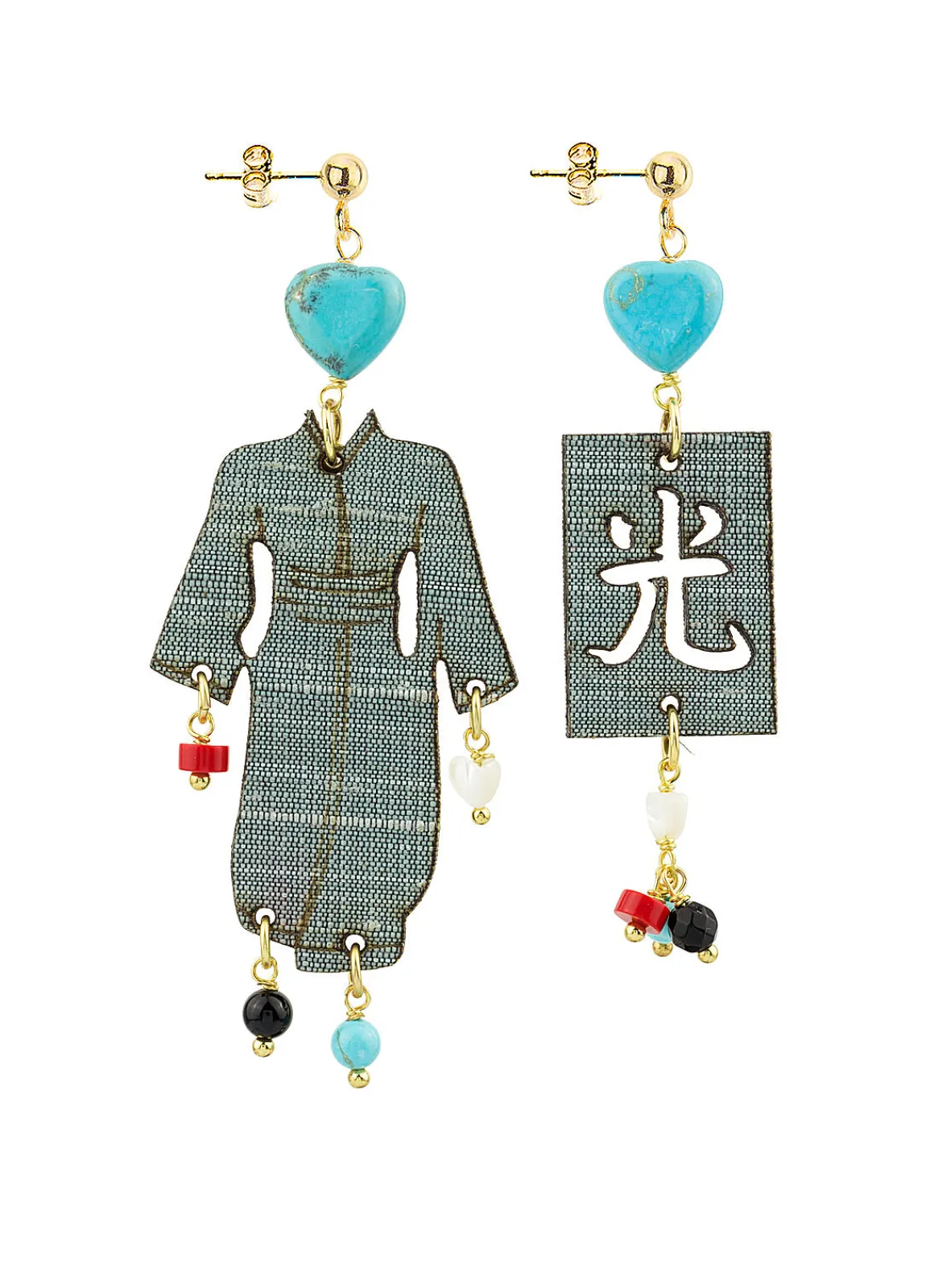 Lebole Maison Orecchini Kimono Special Piccolo Celeste