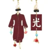 Lebole Maison Orecchini Kimono Special Piccolo Bordeaux