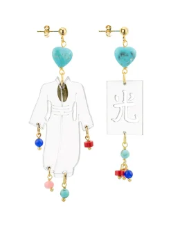 Lebole Maison Orecchini Kimono Special Piccolo Plexi Trasparente