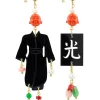 Lebole Maison Orecchini Kimono Special Piccolo Plexi Nero