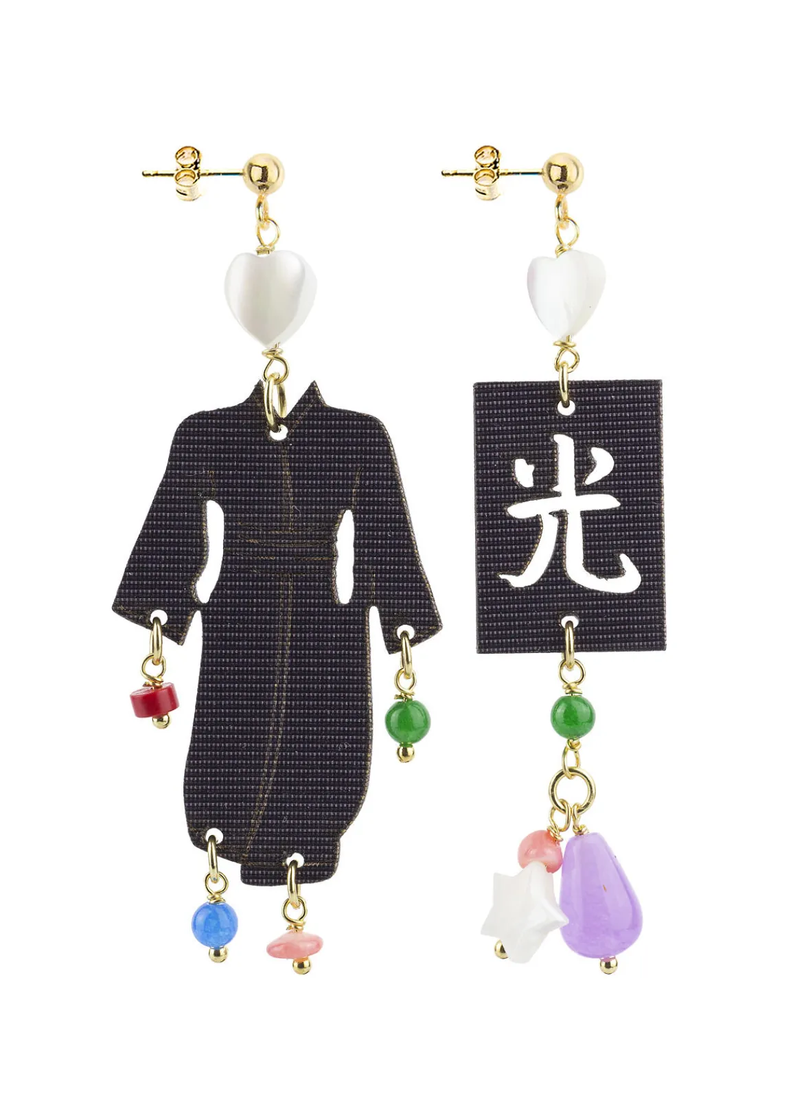 Lebole Maison Orecchini Kimono Special Piccolo Viola