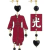 Lebole Maison Orecchini Kimono Special Piccolo Rubino