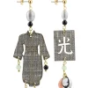 Lebole Maison Orecchini Kimono Special Piccolo Grigio