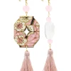 Lebole Maison Orecchini Lanterna E Pietre Nappa Rosa