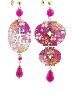 Lebole Maison Orecchini Lanterna Fucsia