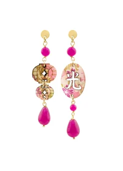 Lebole Maison Orecchini Lanterna Mini Fucsia