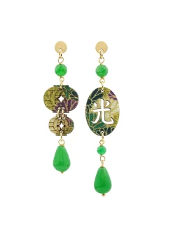 Lebole Maison Orecchini Lanterna Mini Verde