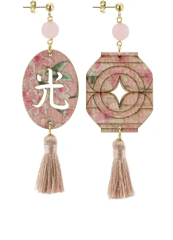 Lebole Maison Orecchini Lanterna Nappa Rosa