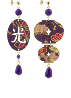 Lebole Maison Orecchini Lanterna Viola