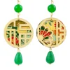 Lebole Maison Orecchini Lu Mini Verde