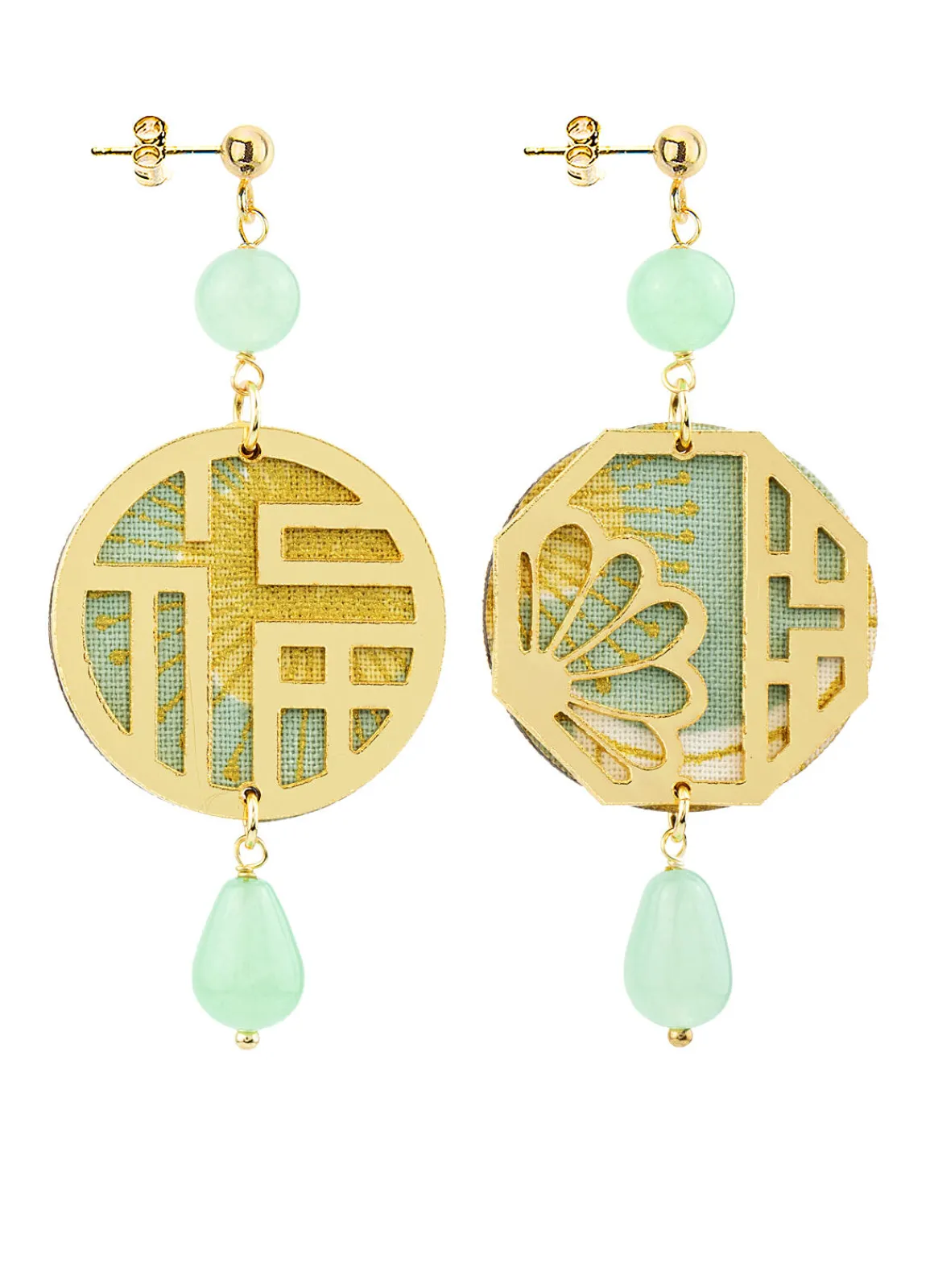 Lebole Maison Orecchini Lu Mini Verde Giada