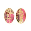 Lebole Maison Orecchini Mamma Clips Ovale Rosa