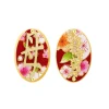 Lebole Maison Orecchini Mamma Clips Ovale Rubino