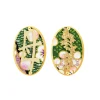 Lebole Maison Orecchini Mamma Clips Ovale Verde