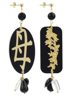 Lebole Maison Orecchini Mamma Plexi Nero