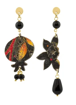 Lebole Maison Orecchini Melagrana Mini Nero
