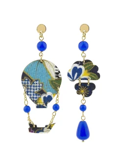 Lebole Maison Orecchini Mongolfiera Mini Blu