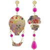 Lebole Maison Orecchini Mongolfiera Mini Fucsia