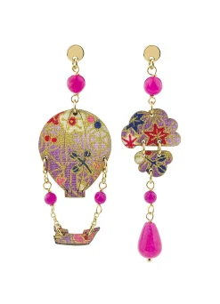 Lebole Maison Orecchini Mongolfiera Mini Fucsia