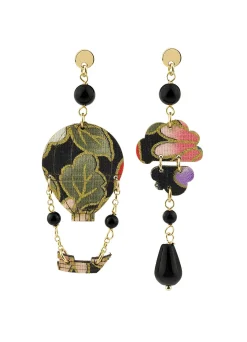 Lebole Maison Orecchini Mongolfiera Mini Nero
