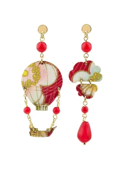 Lebole Maison Orecchini Mongolfiera Mini Rubino