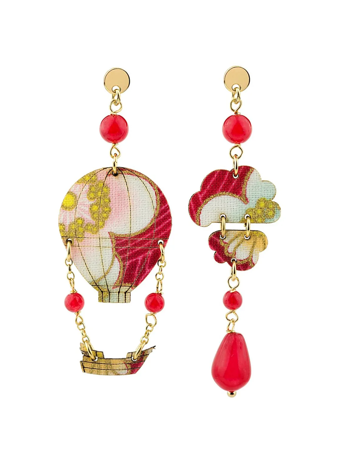 Lebole Maison Orecchini Mongolfiera Mini Rubino