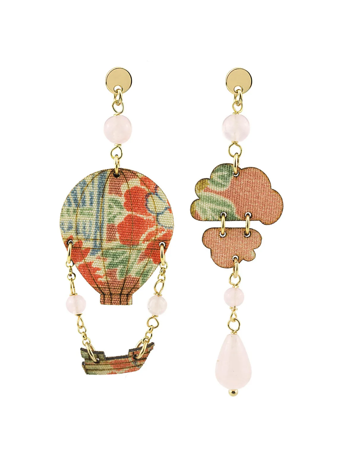 Lebole Maison Orecchini Mongolfiera Mini Rosa