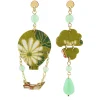 Lebole Maison Orecchini Mongolfiera Mini Verde Giada