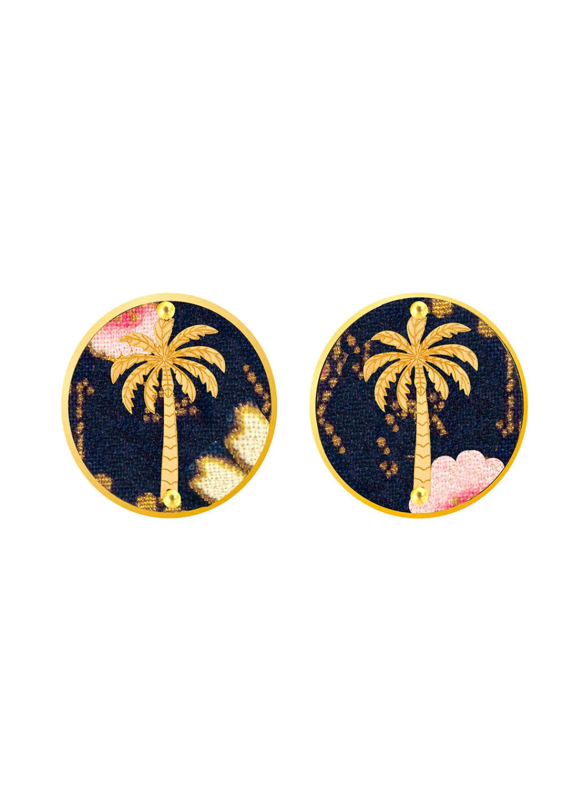 Lebole Maison Orecchini Palma Clips Tondo Blu