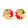Lebole Maison Orecchini Palma Clips Tondo Fucsia