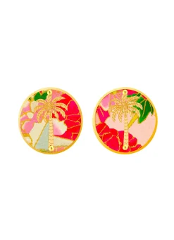 Lebole Maison Orecchini Palma Clips Tondo Fucsia