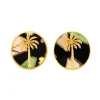 Lebole Maison Orecchini Palma Clips Tondo Nero