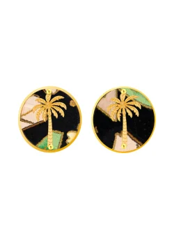 Lebole Maison Orecchini Palma Clips Tondo Nero