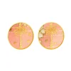 Lebole Maison Orecchini Palma Clips Tondo Rosa