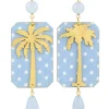 Lebole Maison Orecchini Palma Pois Celeste