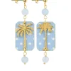 Lebole Maison Orecchini Palma Pois Mini Celeste