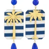 Lebole Maison Orecchini Palma Righe Blu