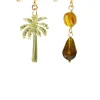 Lebole Maison Orecchini Palma Specchio Mini Oro