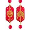 Lebole Maison Orecchini Pois Quadrifoglio E Nodo Mini Rubino