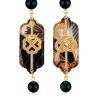 Lebole Maison Orecchini Quadrifoglio E Nodo Mini Nero