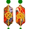 Lebole Maison Orecchini Quadrifoglio E Nodo Verde