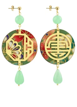 Lebole Maison Orecchini Shou Verde Giada