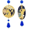Lebole Maison Orecchini Temari-sensu Blu