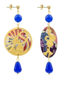 Lebole Maison Orecchini Temari-sensu Mini Blu